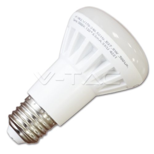 LED лампочка - LED Bulb - 8W E27 R63 White